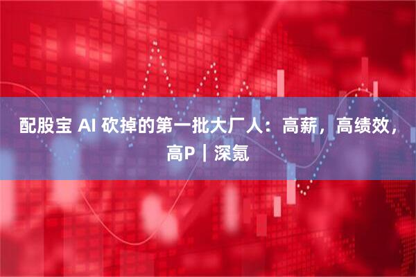 配股宝 AI 砍掉的第一批大厂人:高薪,高绩效,高P|深氪